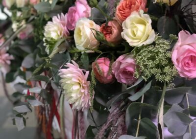 Décoration florale mariage - Artisan Fleuriste - Melle Coeur d'Articho - Anais Barat - Comminges - Toulouse - St-Girons